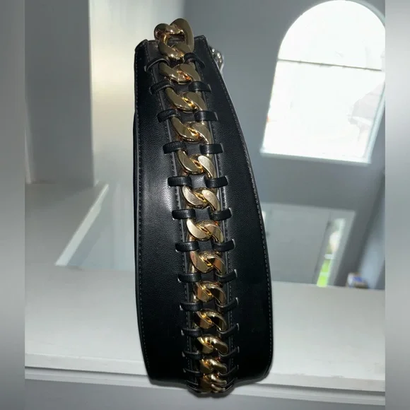 Akira Black mixed metals chain bag - Picture 3 of 10